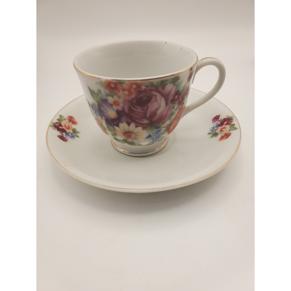 Vintage Occupied Japan Demitasse Cup & Saucer Set #2